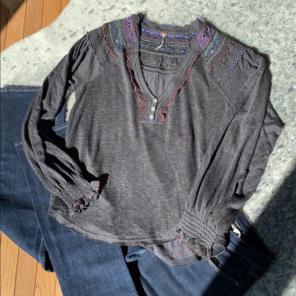 Free People Tops - Free People crochet blouse